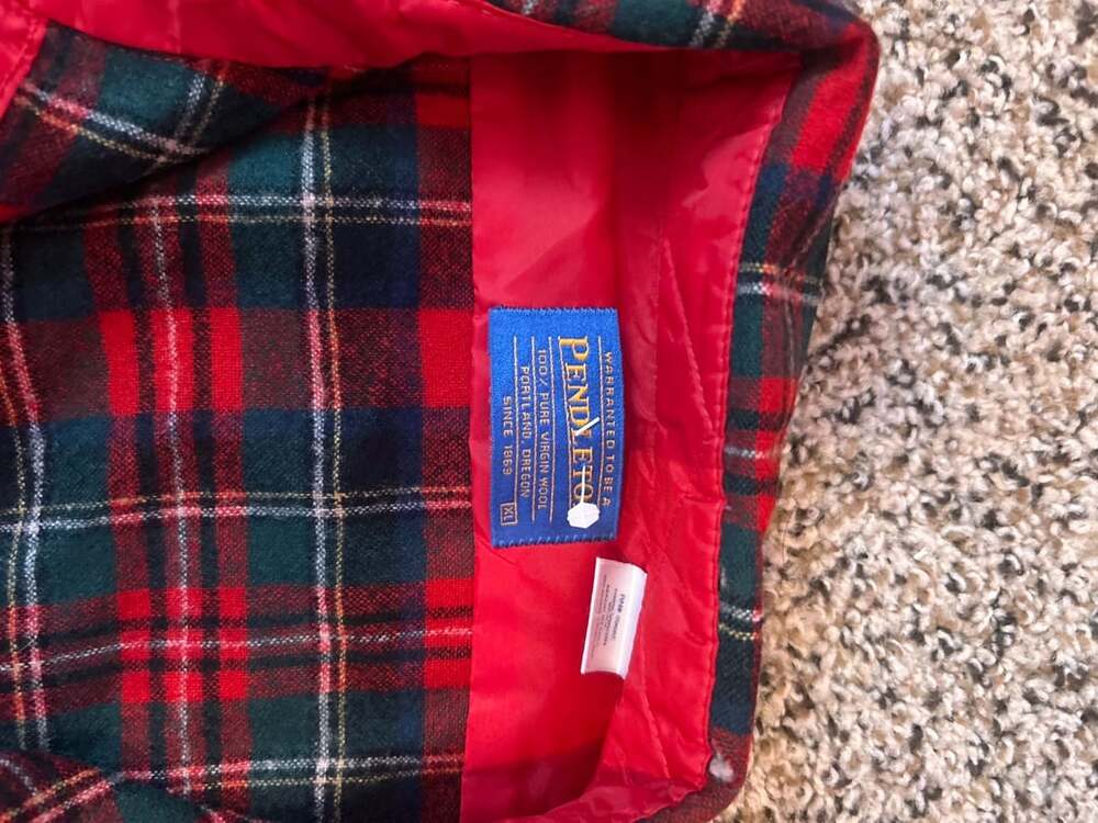 Pendleton Prince Charles Edward Stewart Tartan Plaid Shirt Size XL Red - Picture 3 of 12